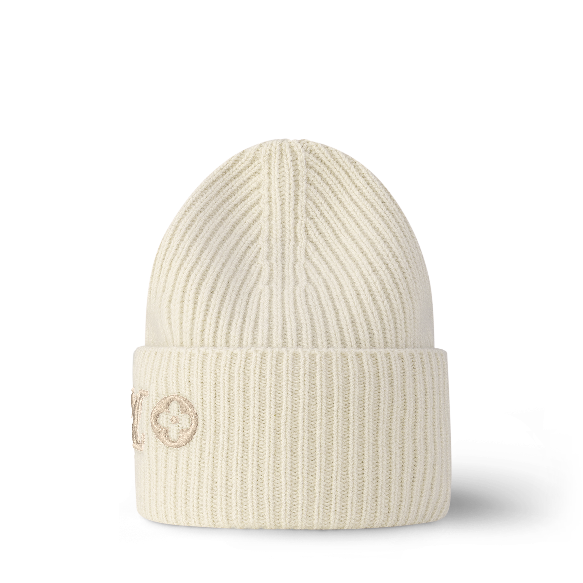 LV Headline Beanie - Luxury S00 White | LOUIS VUITTON